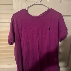 Purple polo shirt